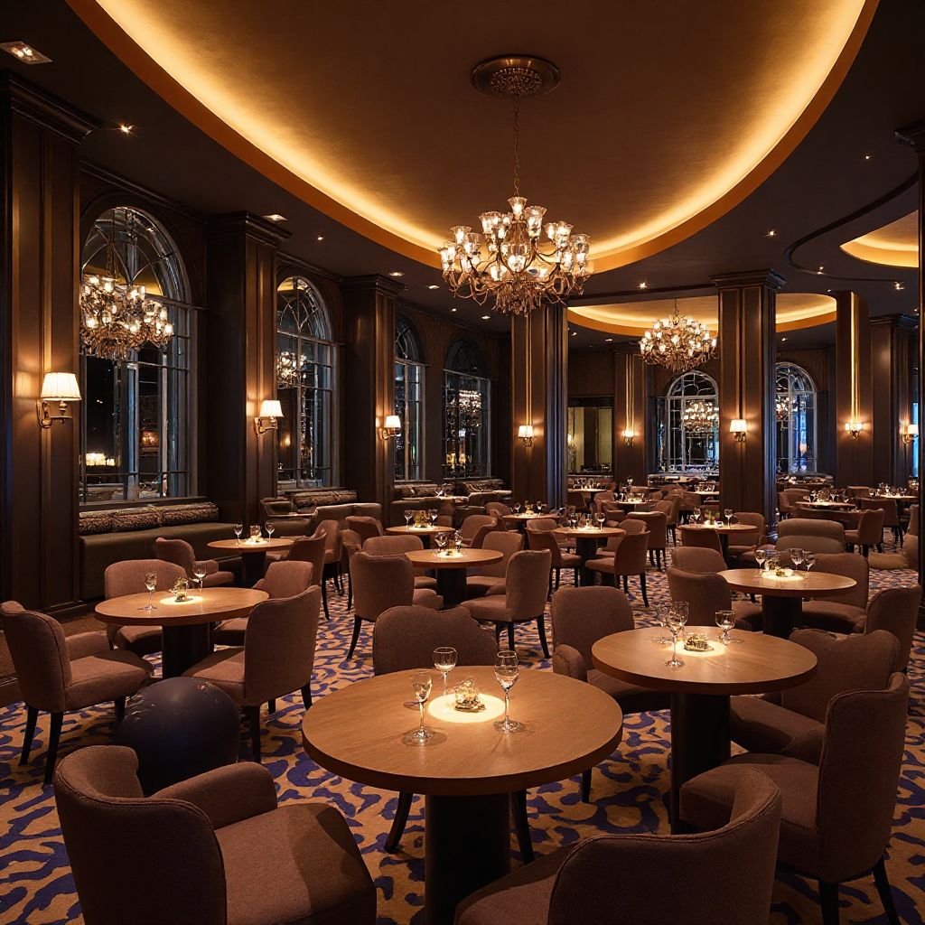 Interni eleganti del Crown Lounge